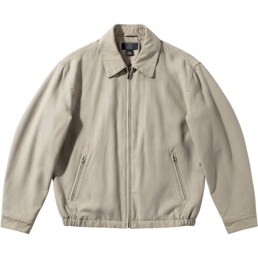 Gary Player Harrington Golf Jacket Mens Large Tan Khaki Excellent Windbreaker